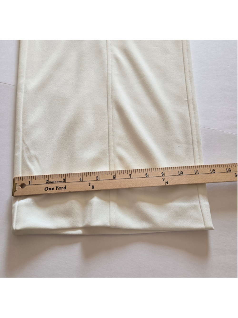 DKNY Women's Wide-Leg Crepe Cargo Pocket Ivory Pants Sz 16 NWT - Picture 5 of 13